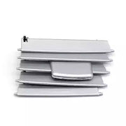 Central Right AC Vent Repair Kit for MERCEDES-BENZ E-CLASS W212 (2009-2016) in Silver color