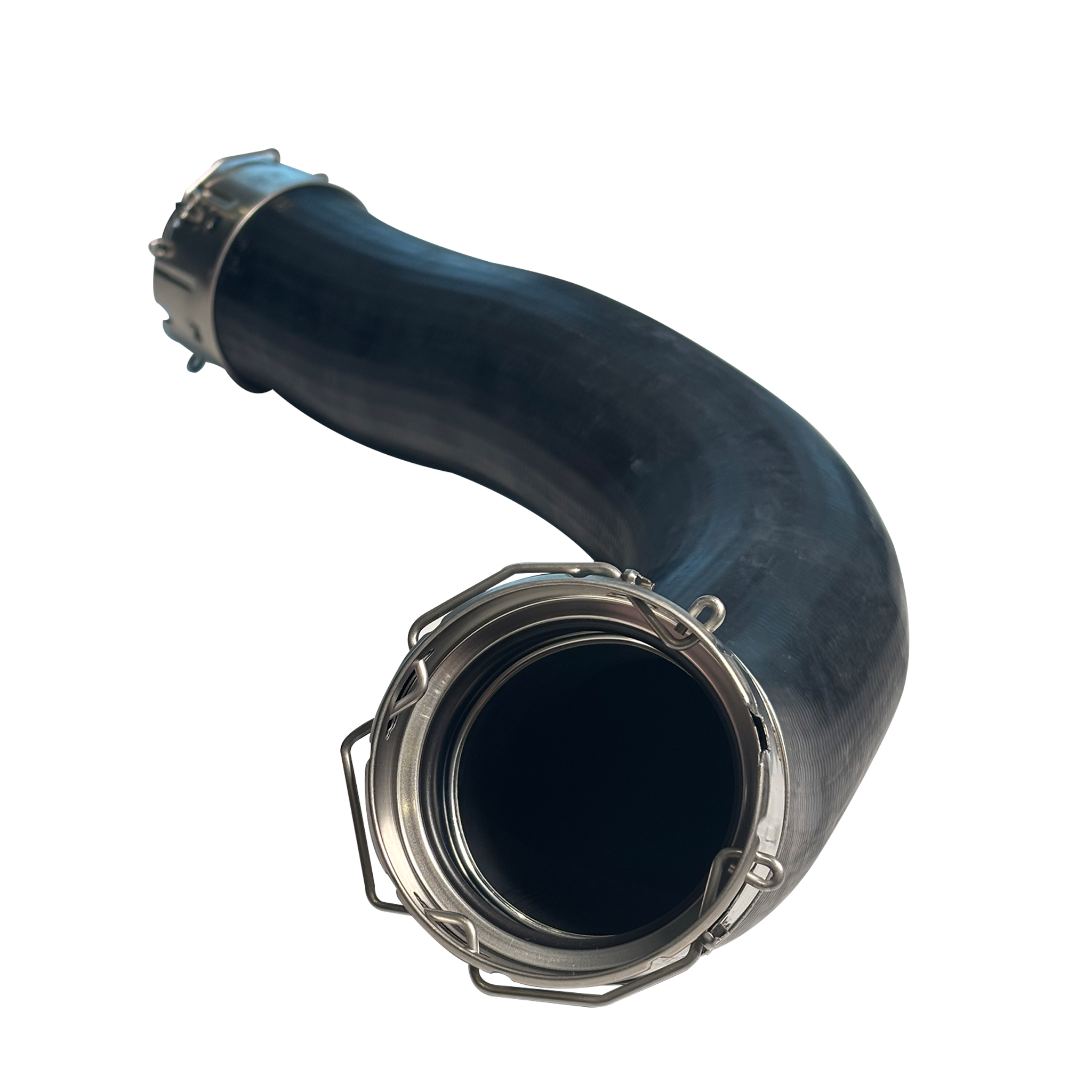 Charge Air Hose for BMW 5 SERIES F10 (2010-2016) in Black color Rubber with OE Push Connector