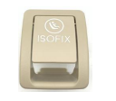 Child Safety Seat ISOFIX Button for MERCEDES-BENZ C-CLASS W205 (2014-2023) in Beige color