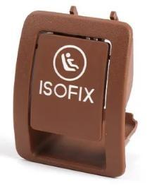 Child Safety Seat ISOFIX Button for MERCEDES-BENZ GLC W253 (2015-2023) in Saddle Brown color