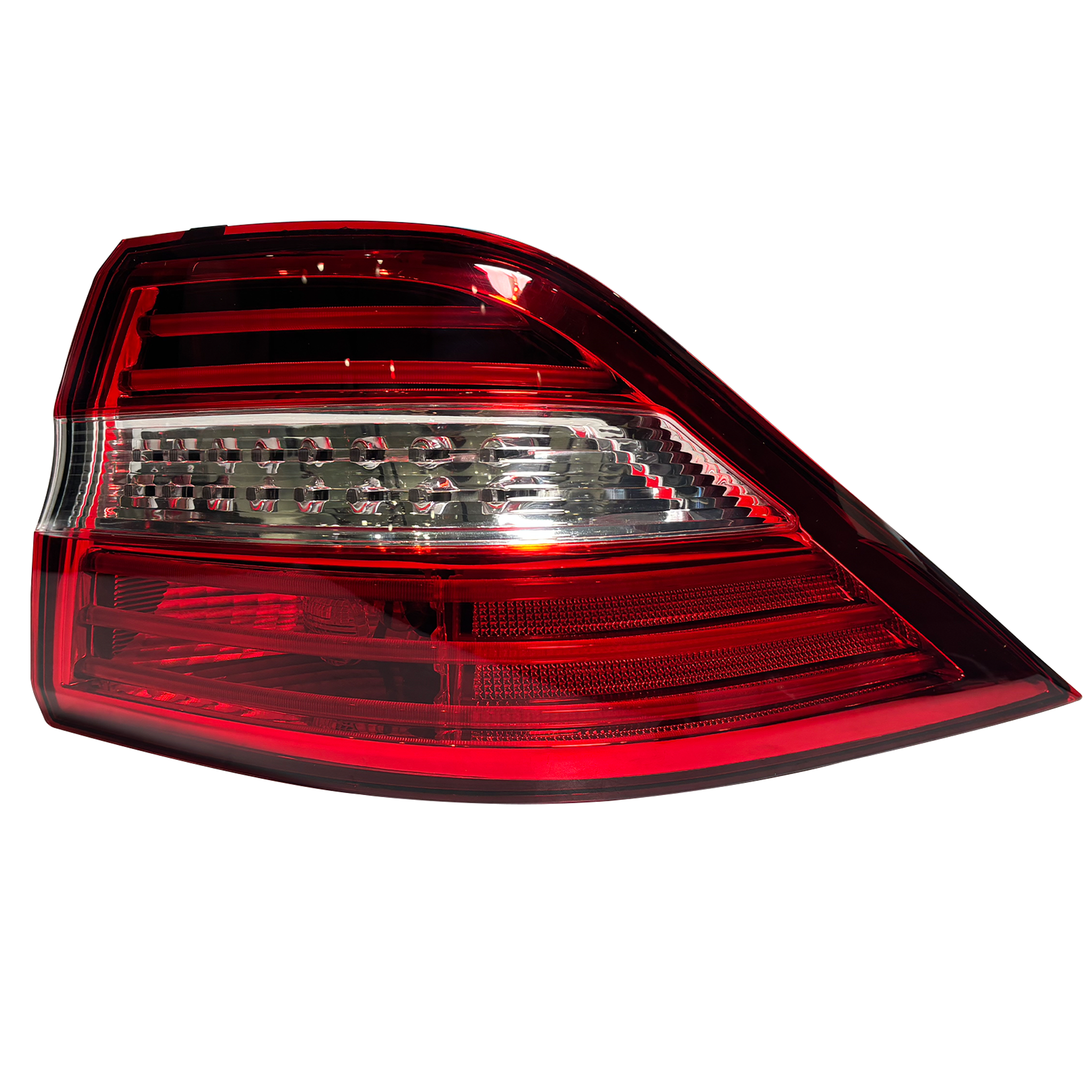 Outer Right Tail Light Assembly for MERCEDES-BENZ ML-CLASS W166 (2011-2015) in Red/Clear color