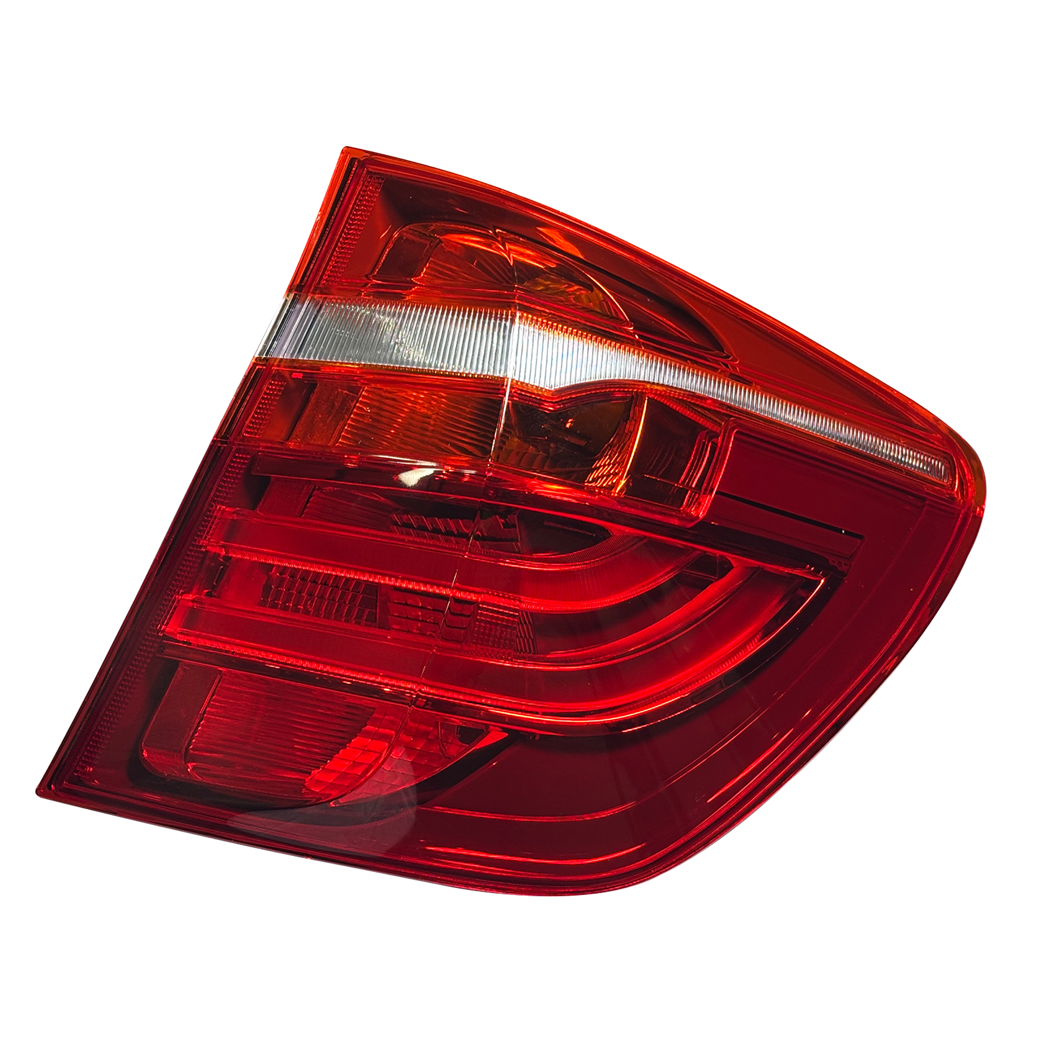 Outer Right Tail Light Assembly for BMW X3 F25 (2011-2017) in Red/Clear color LED