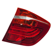 Outer Right Tail Light Assembly for BMW X3 F25 (2011-2017) in Red/Clear color LED
