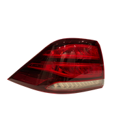 Outer Left Tail Light Assembly for MERCEDES-BENZ ML-CLASS W166 (2015-2019) in Red/Clear color LED With Bulb Holder