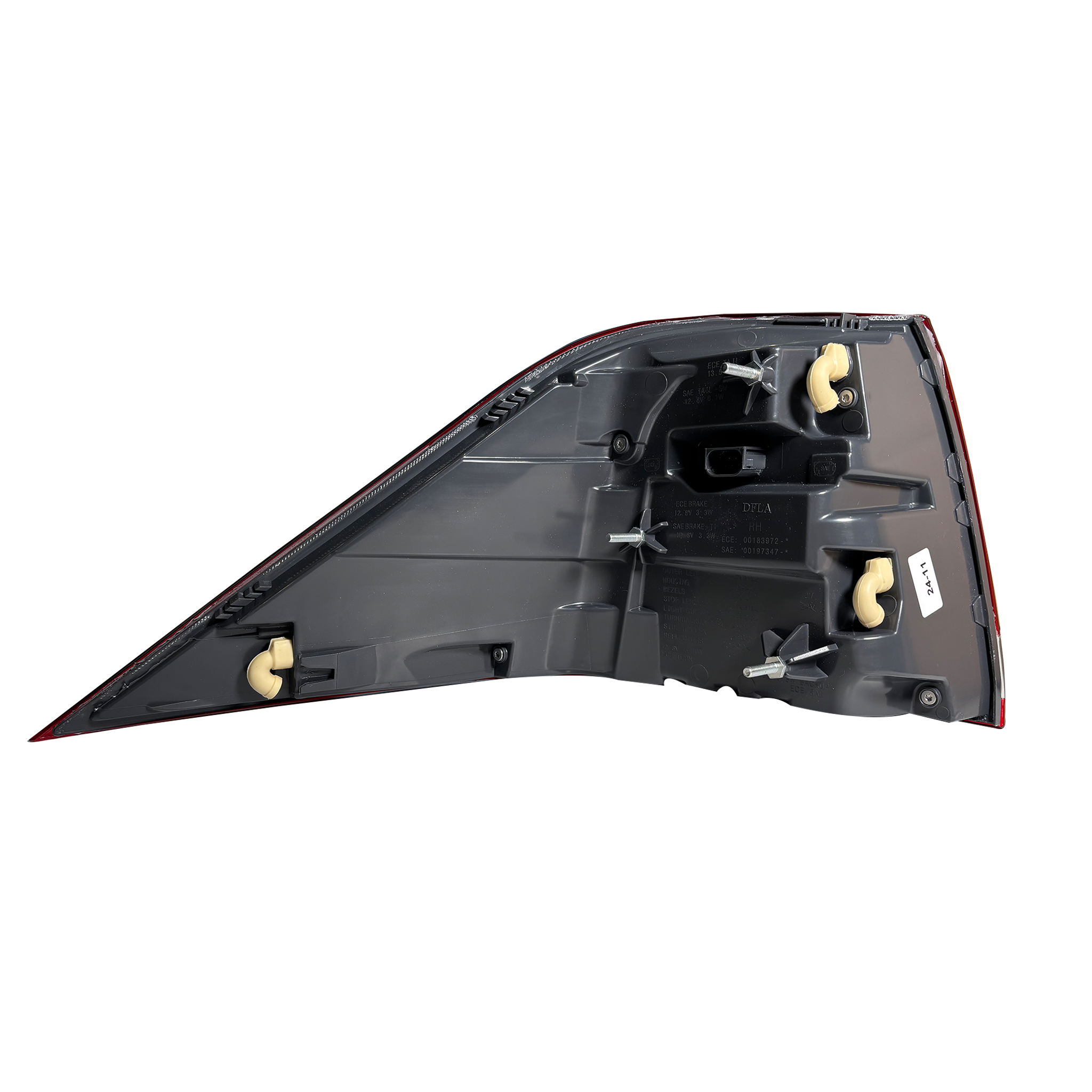 Outer Right Tail Light Assembly for MERCEDES-BENZ GLE W166 (2015-2019) in Red/Clear color LED With Bulb Holder