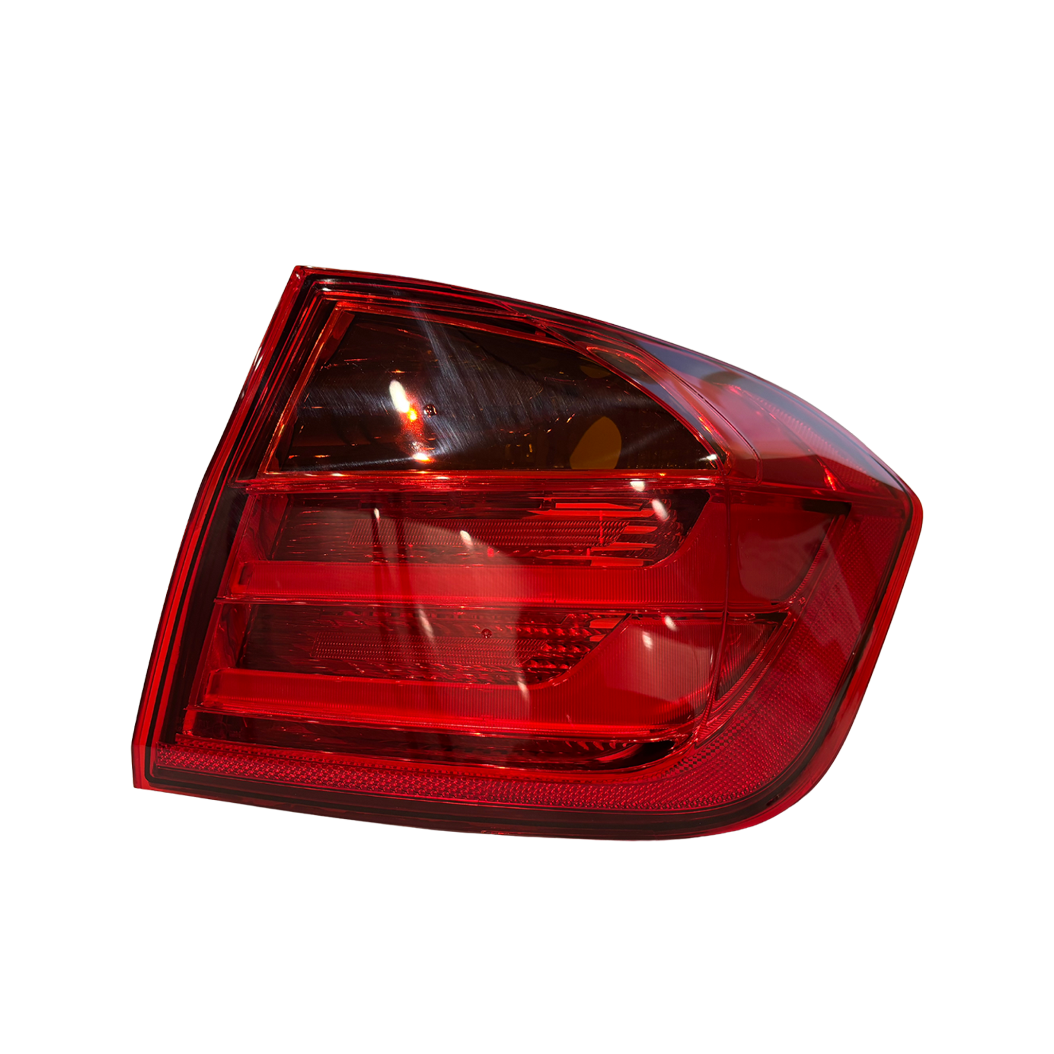 Outer Right Tail Light Assembly for BMW 3 Series F80 (2014-2015) in Red/Clear color LED Without Bulb Holder