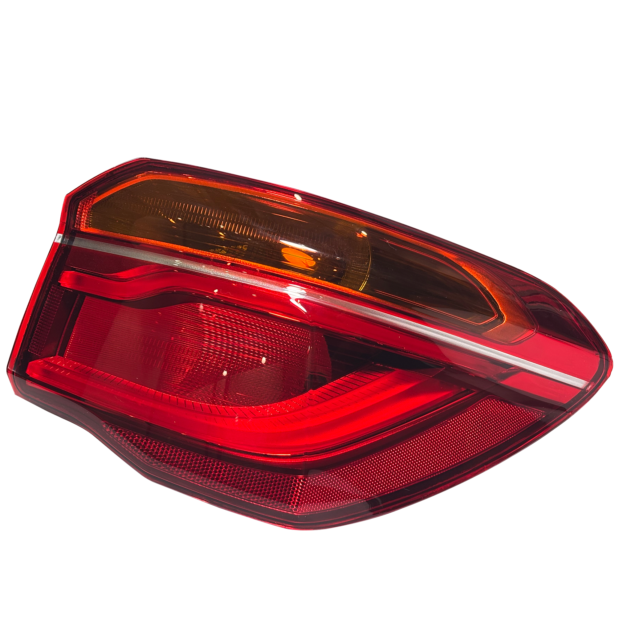 Outer Right Tail Light Assembly for BMW X1 F48 (2015-2019) in Red/Clear color Plastic Housing