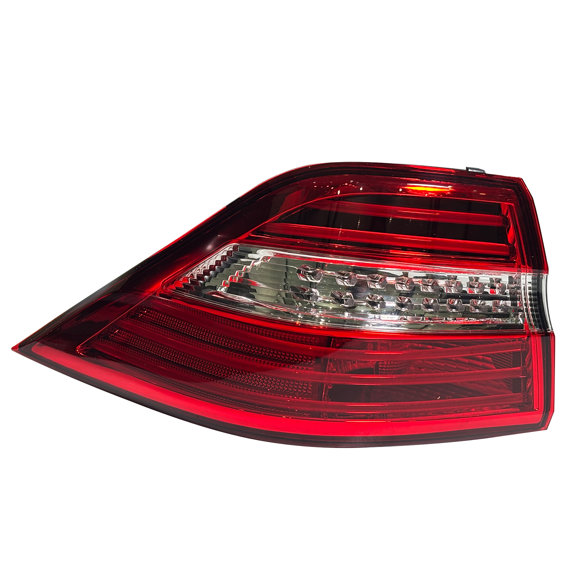 Outer Left Tail Light Assembly for MERCEDES-BENZ ML-CLASS W166 (2011-2015) in Red/Clear color Plastic Housing