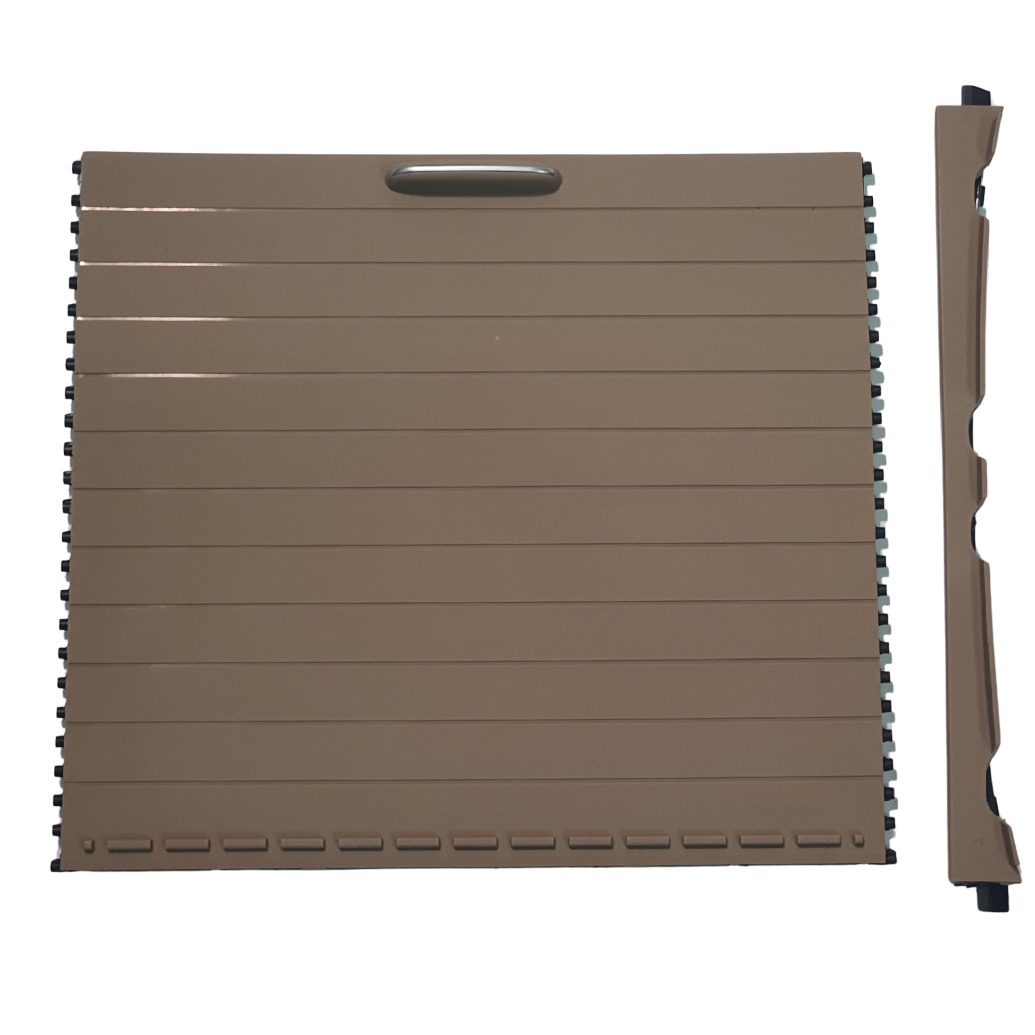 Cup Holder Cover for MERCEDES-BENZ ML-CLASS W166 (2012-2015) in Beige color Roller Cover made of PC and ABS
