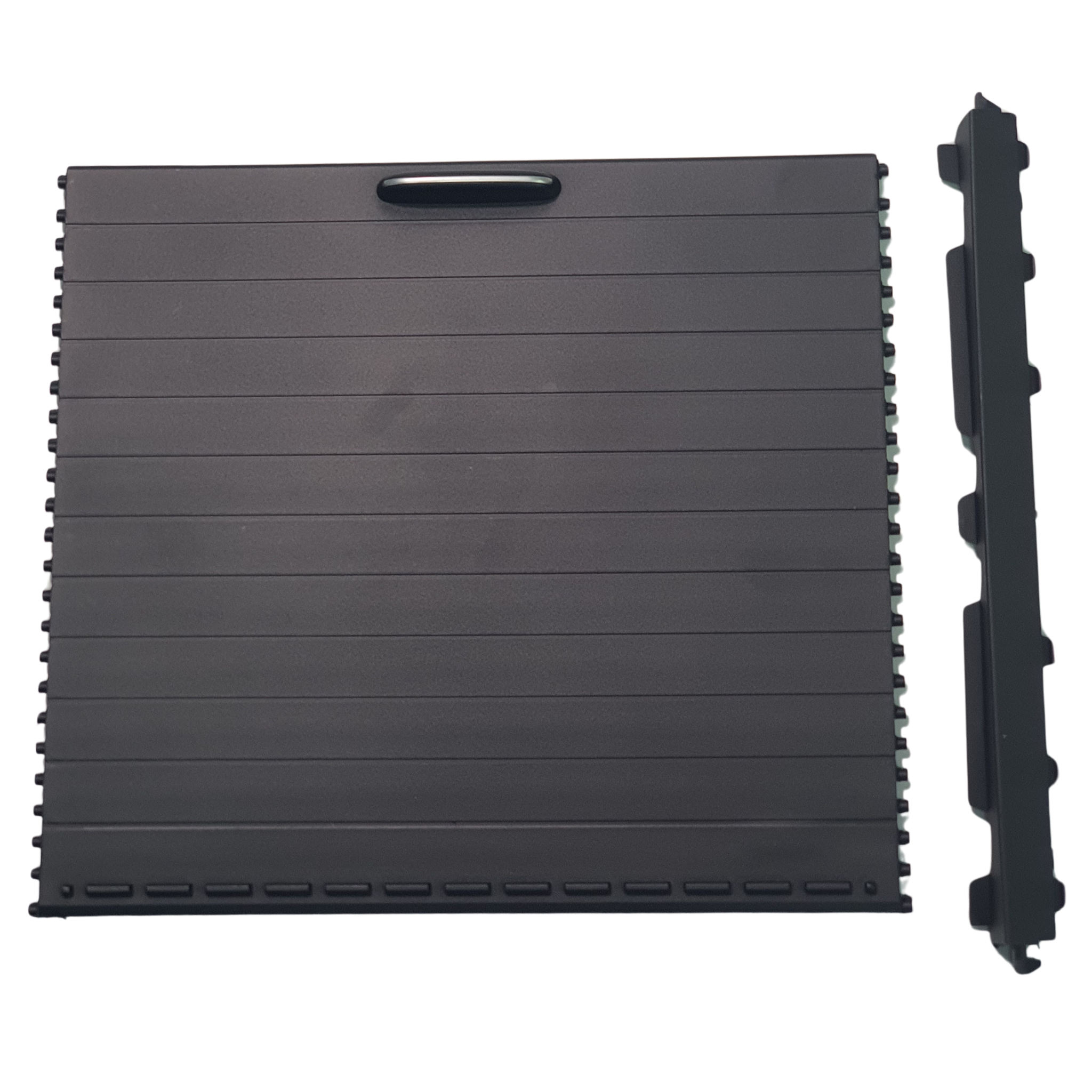 Cup Holder Roller Cover Trim for MERCEDES-BENZ ML-CLASS W166 (2012-2015) in Black color PC and ABS material