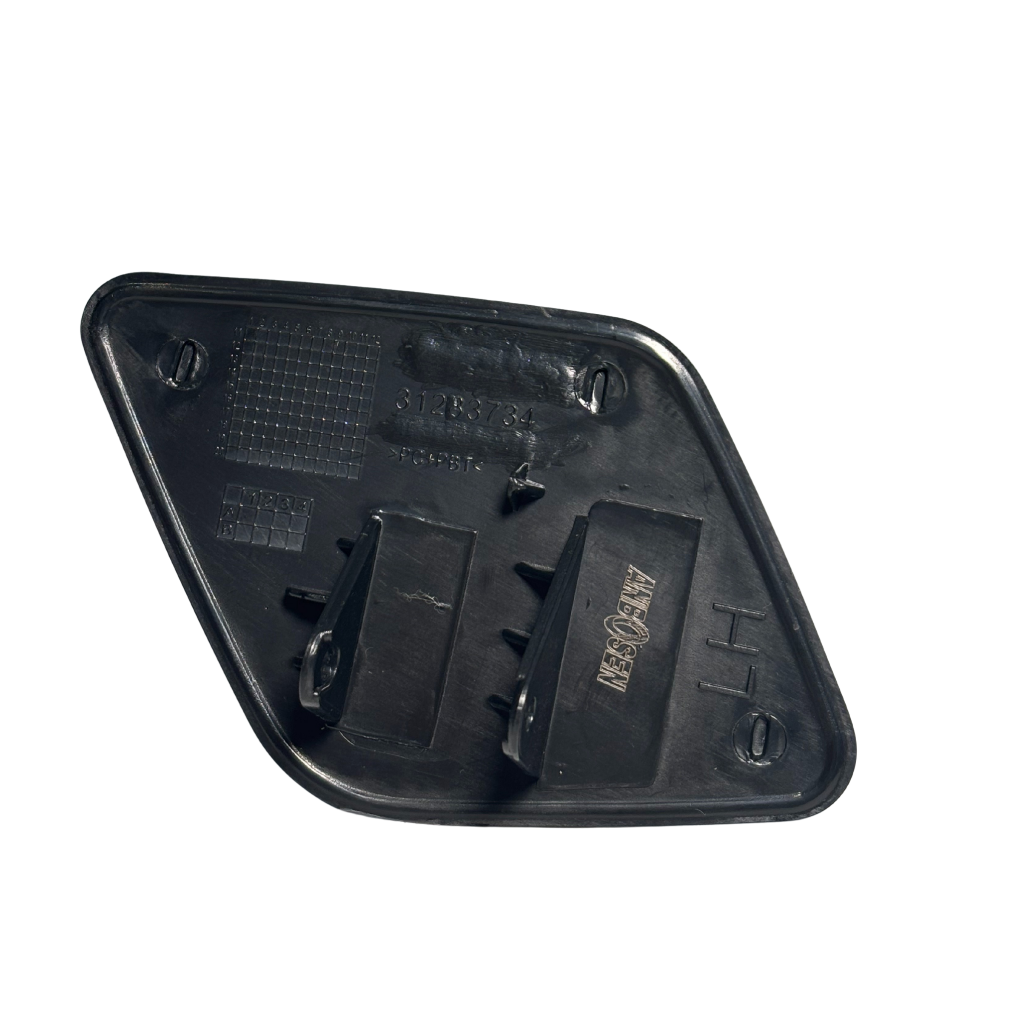 Left Headlight Washer Cap for VOLVO V40 D2/D3 (2012-2016) in Black color