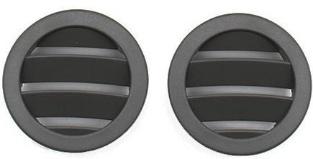 Dark Gray Console Small AV Vent Grille for Mercedes Benz E-Class W212 (2009-2015) (2 Pcs)-1