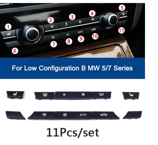 Dashboard AC Button Set for BMW 2 SERIES F22 (2018-2021)