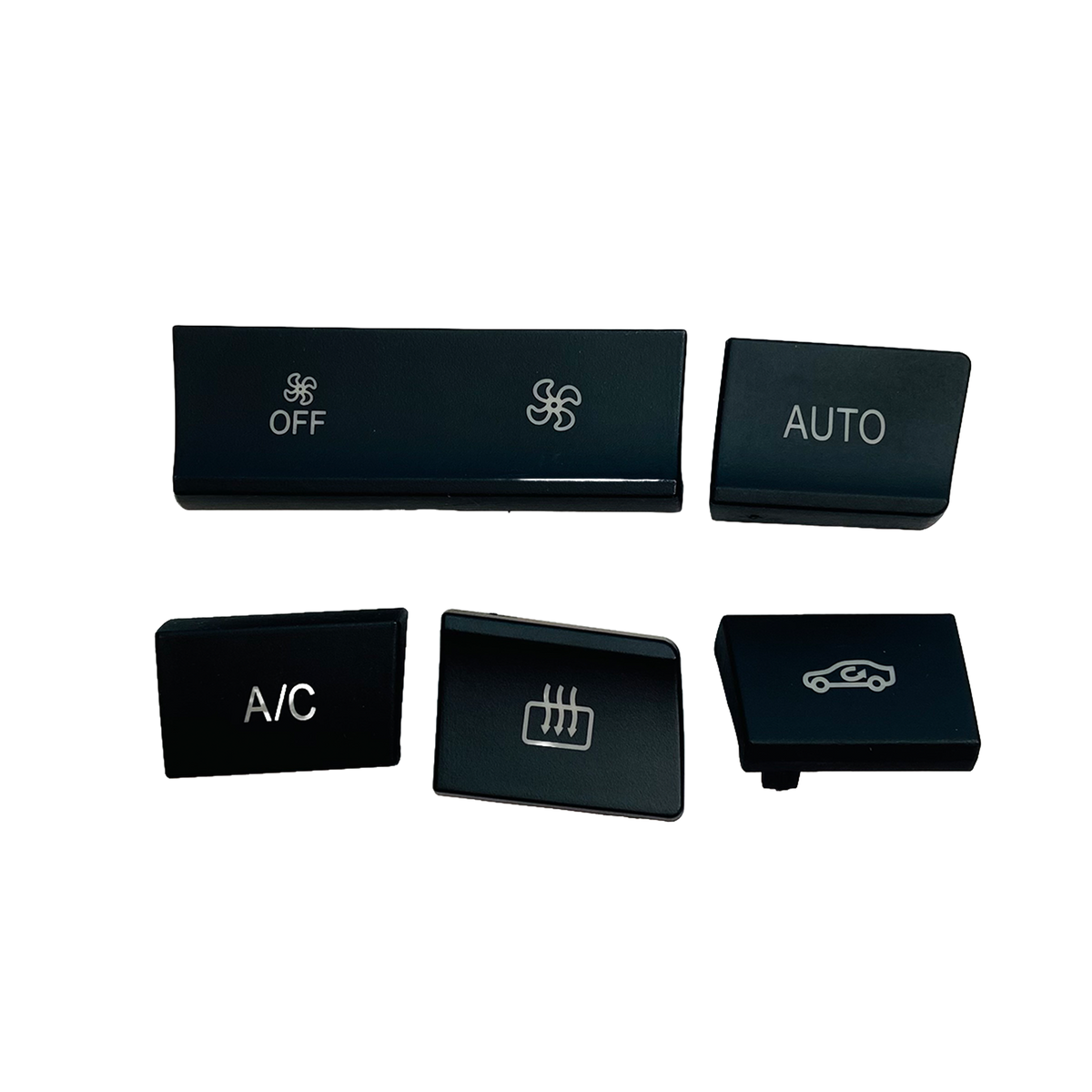 Dashboard AC Button Set for BMW 3 F30 (2012-2018) in Black color 5 Piece, PC and ABS