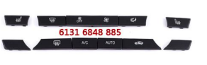Dashboard AC Button Set for BMW 5 SERIES GRAN TURISMO F07 (2009-2019) in Black color