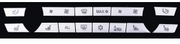 Dashboard AC Button Set for BMW 7 SERIES F02 (2009-2015) in Silver color