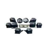 Dashboard AC Button Set for BMW X1 E84 (2009-2015) in Black color 11 Piece, PC and ABS material