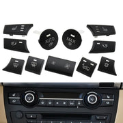 Dashboard AC Button Set for BMW X5 E70 (2008-2013) in Black color PC and ABS material