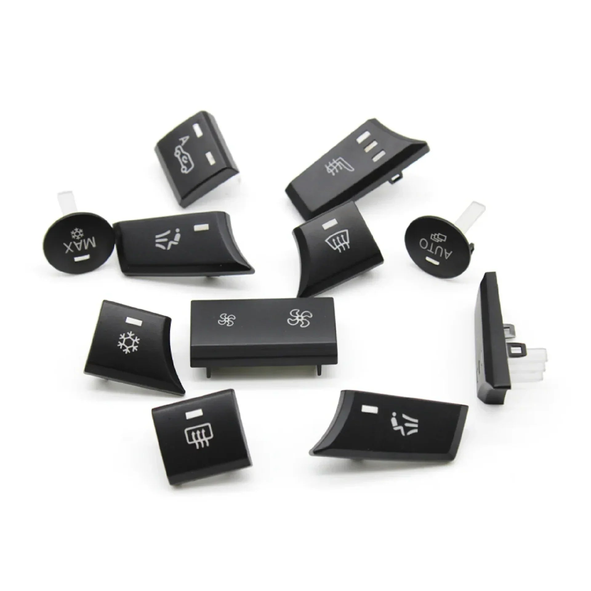 Dashboard AC Button Set for BMW X5 E70 (2008-2013) in Black color PC and ABS material