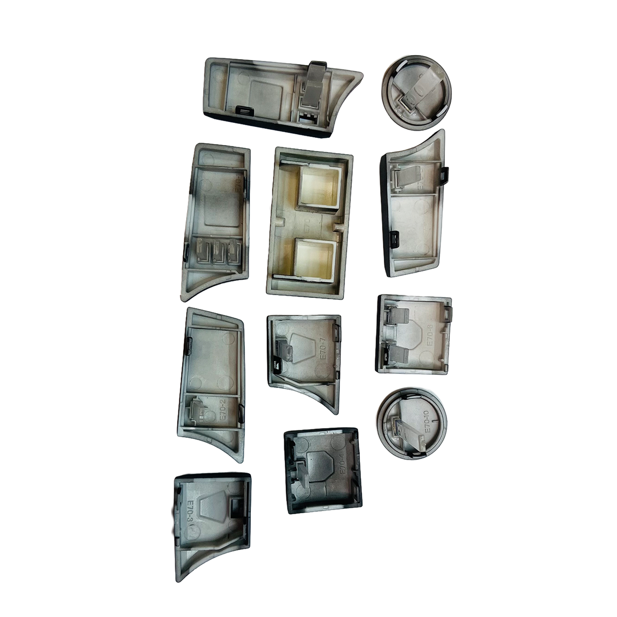 Dashboard AC Button Set for BMW X6 E71 (2009-2014) in Black color PC and ABS material
