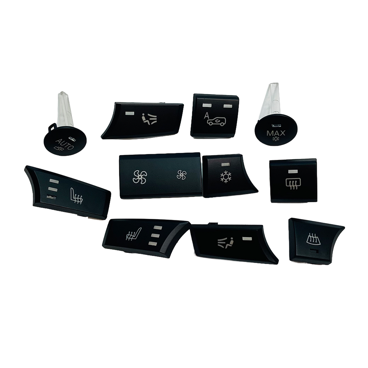 Dashboard AC Button Set for BMW X6 E72 (2009-2011) in Black color PC and ABS material