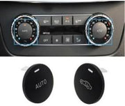 Dashboard AC Buttons Rotary Cover Set for MERCEDES-BENZ ML-CLASS W166 (2012-2015) in Black color