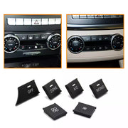 Dashboard AC Buttons Set for MERCEDES-BENZ C-CLASS W204 (2007-2014) in Black color Model A, PC and ABS material