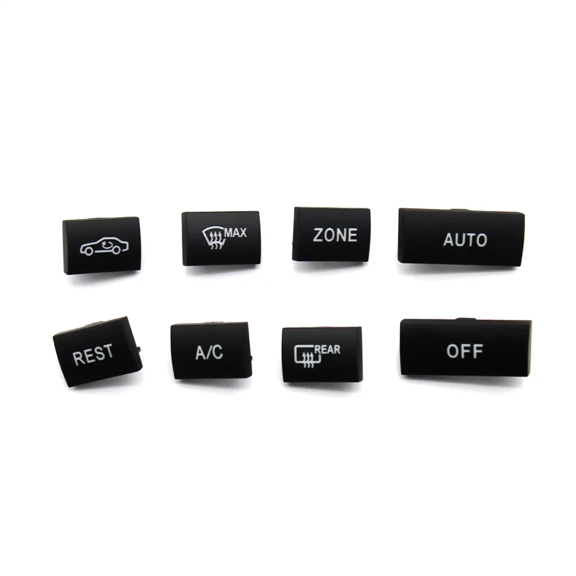 Dashboard AC Buttons Set for MERCEDES-BENZ E-CLASS W212 (2009-2016) in Black color 8 Piece, PC and ABS material