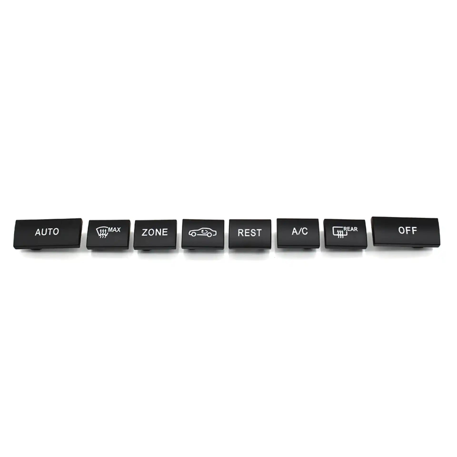 Dashboard AC Buttons Set for MERCEDES-BENZ E-CLASS W212 (2009-2016) in Black color 8 Piece, PC and ABS material