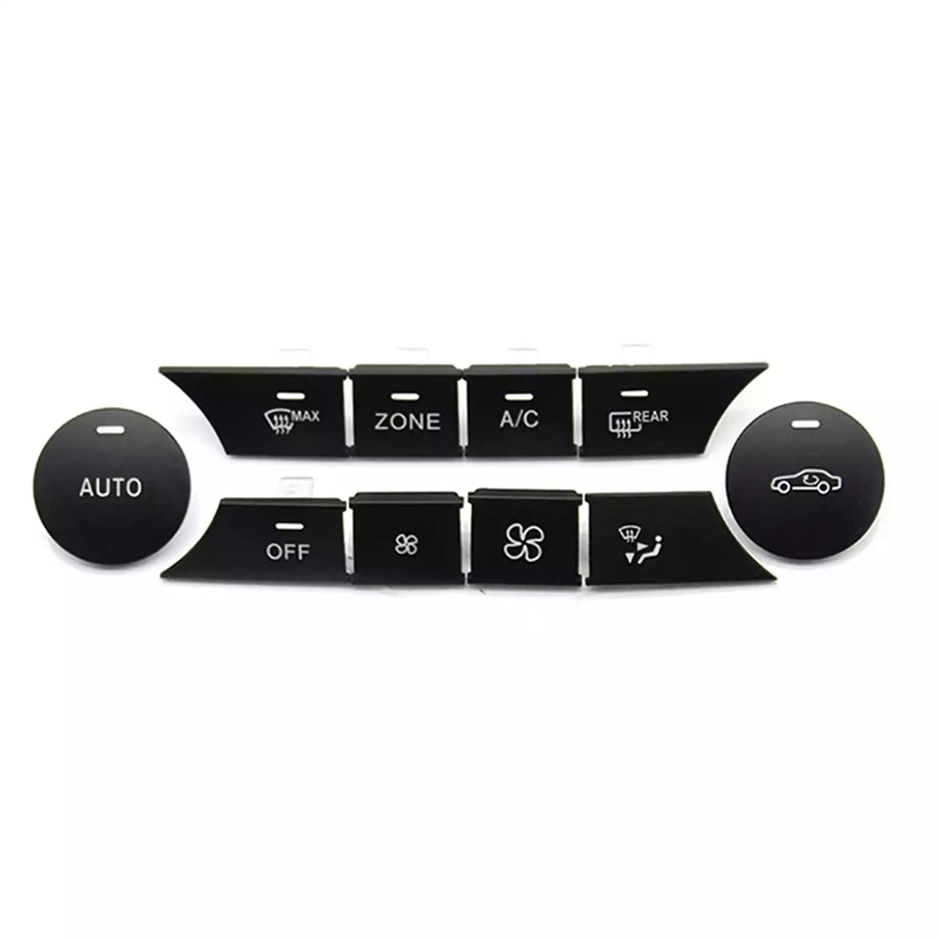 Dashboard AC Buttons Set for MERCEDES-BENZ GLK-Class X204 (2010-2015) in Black color Model A, PC and ABS material