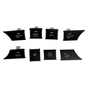 Dashboard AC Buttons Set for MERCEDES-BENZ ML-CLASS W166 (2012-2015) in Black color Model A PC&ABS