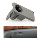 Dashboard Glove Box Switch Handle for MERCEDES-BENZ CLS C218 (2011-2017) in Grey color