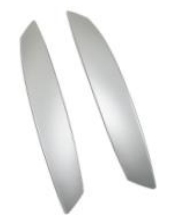 Door Handle Pair for BMW Z4 E86 (2006-2008) in Silver color
