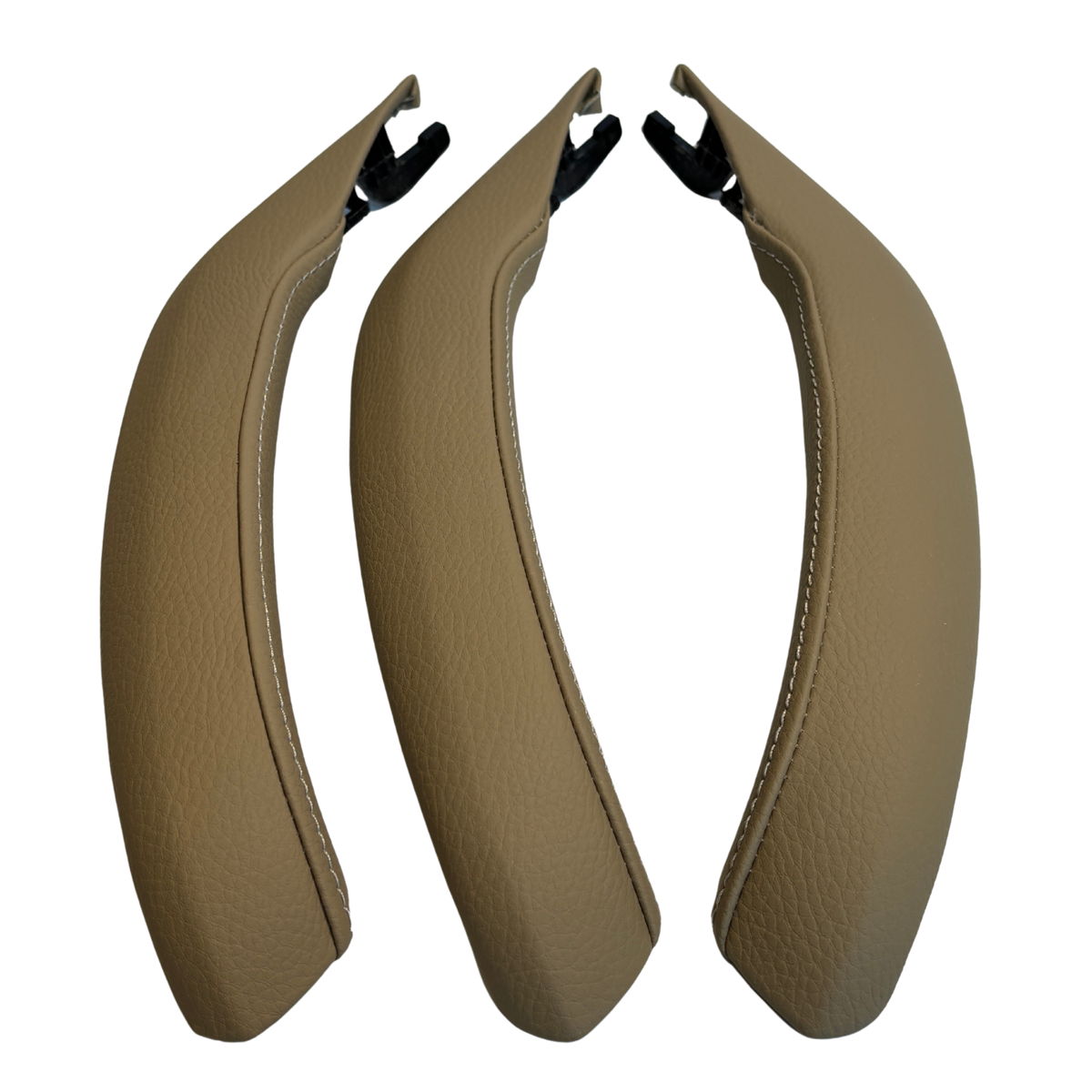 Door Handle Set for BMW X3 F25 (2011-2017) in Beige color with Leather Cover