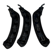 Door Handle Set for BMW X3 F25 (2011-2017) in Black color with Leather Cover