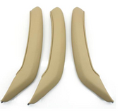Door Handle Set for BMW X4 F26 (2014-2018) in Beige color with Leather Cover