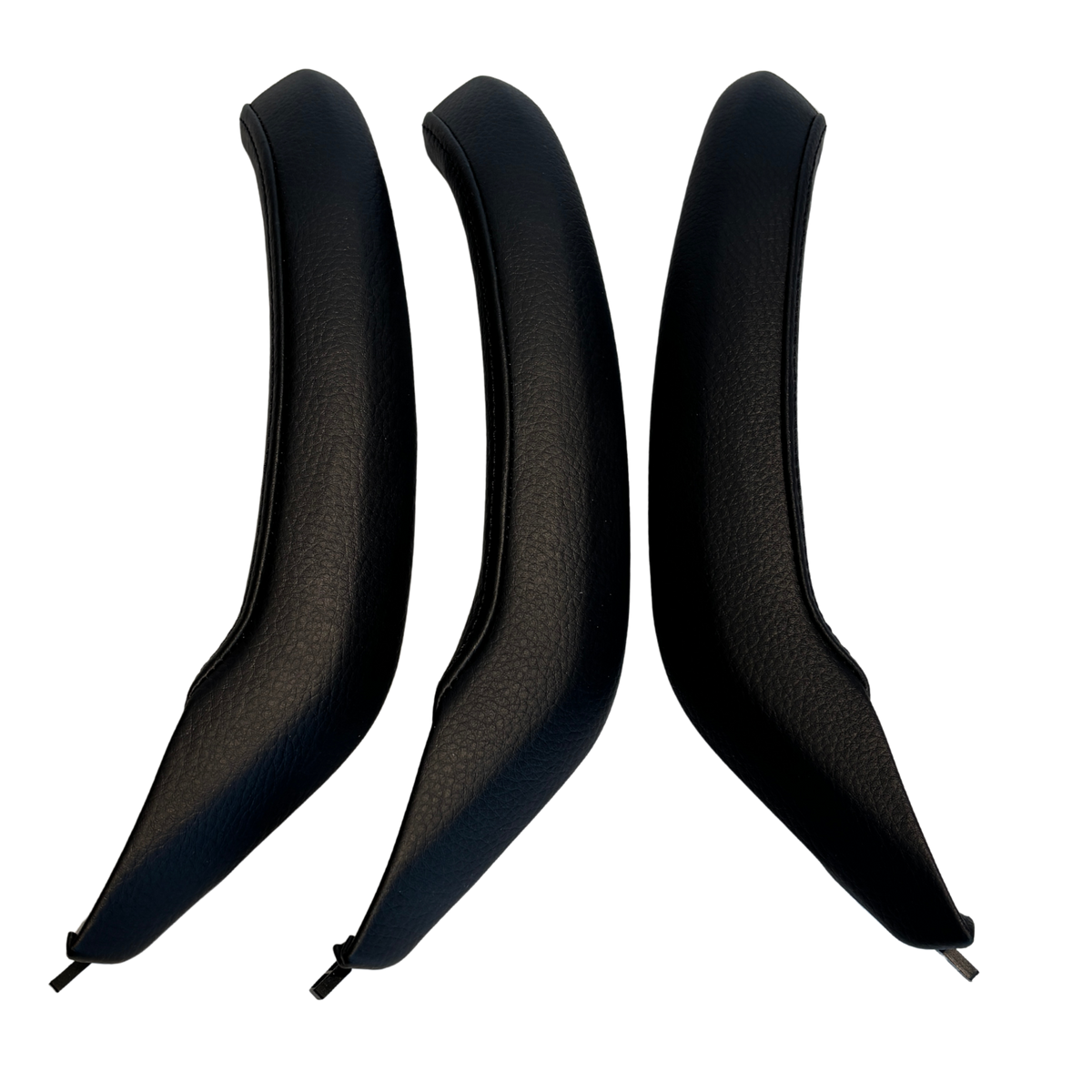 Door Handle Set for BMW X4 F26 (2014-2018) in Black color with Leather Cover