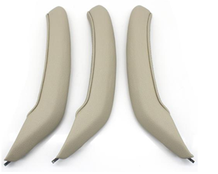 Door Handle Set for BMW X4 F26 (2014-2018) in Oyster color with Leather Cover