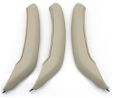 Door Handle Set for BMW X4 F26 (2014-2018) in Oyster color with Leather Cover