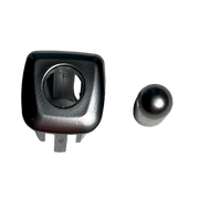 Door Lock Knob for BMW 5 Series F18 (2009-2019) in Silver color