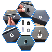 Door Lock Knob for BMW 6 F06 (2012-2018) in Silver color