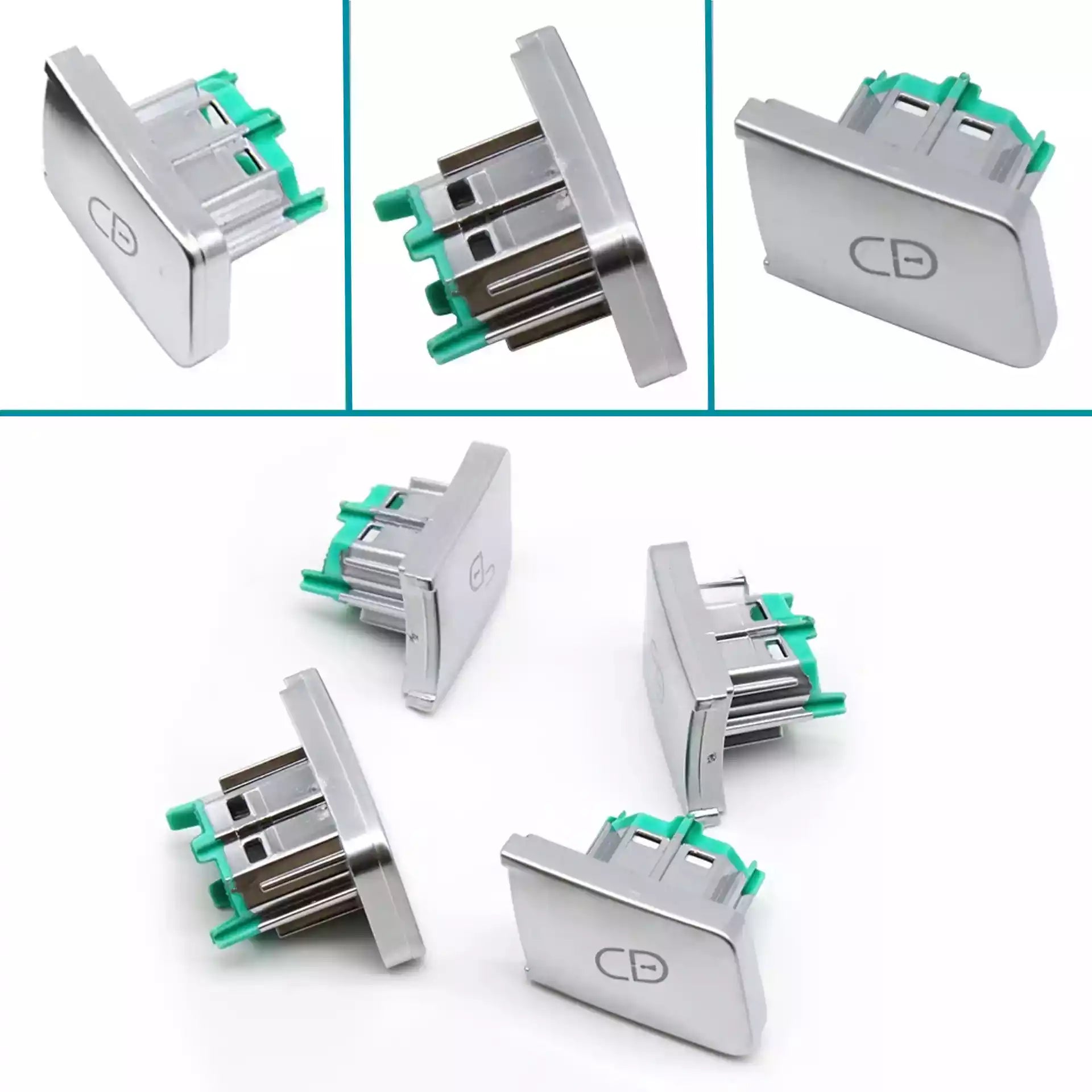 Door Lock Switch for MERCEDES-BENZ C-CLASS W204 (2007-2014) in Silver Chrome color Set of 2 (L+R)