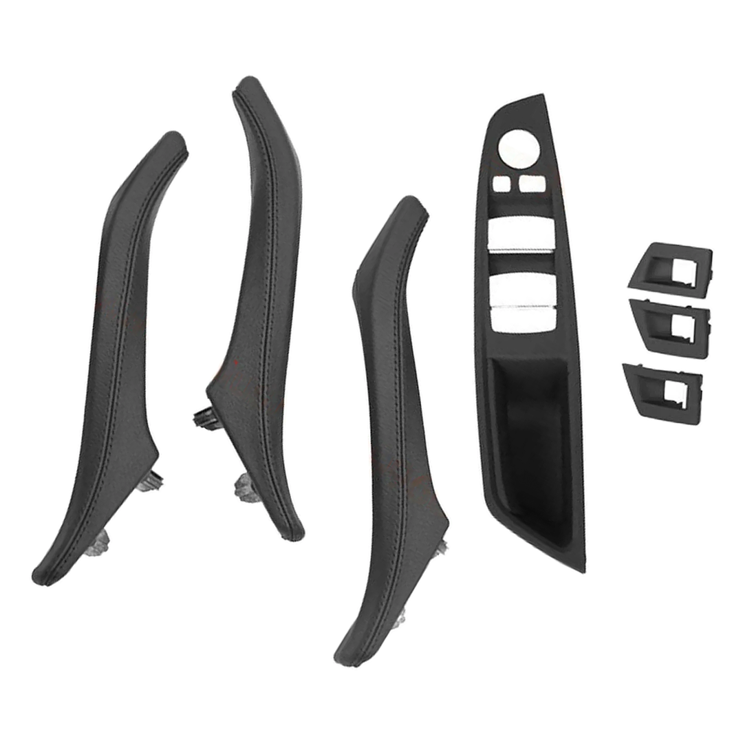 Door Pull Handle And Window Switch Panel Set for BMW 5 SERIES F10 (2010-2016) in Black color