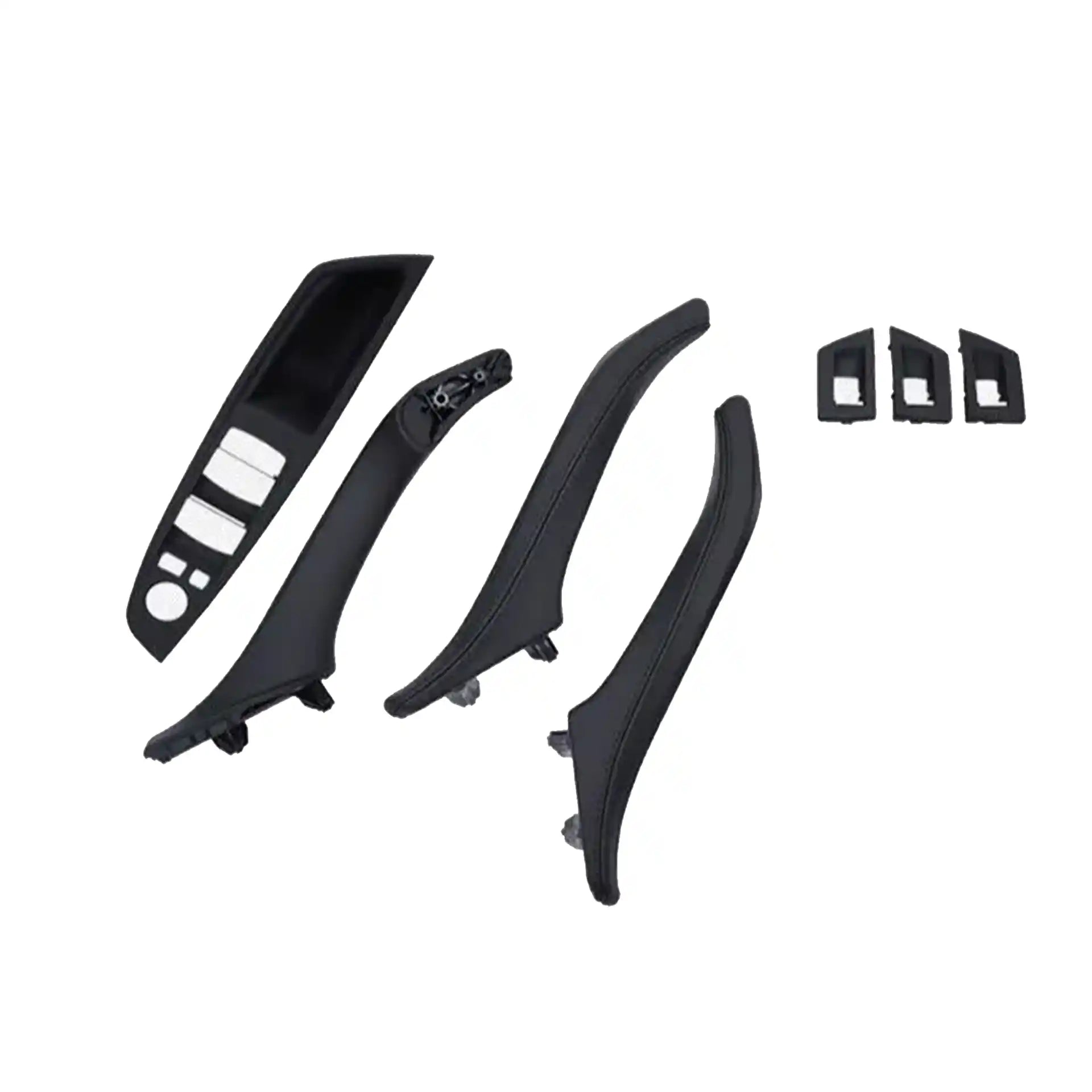 Door Pull Handle And Window Switch Panel Set for BMW 5 SERIES F10 (2010-2016) in Black color