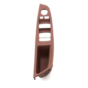 Door Pull Handle And Window Switch Panel Set for BMW 5 SERIES F10 (2010-2016) in Brown color