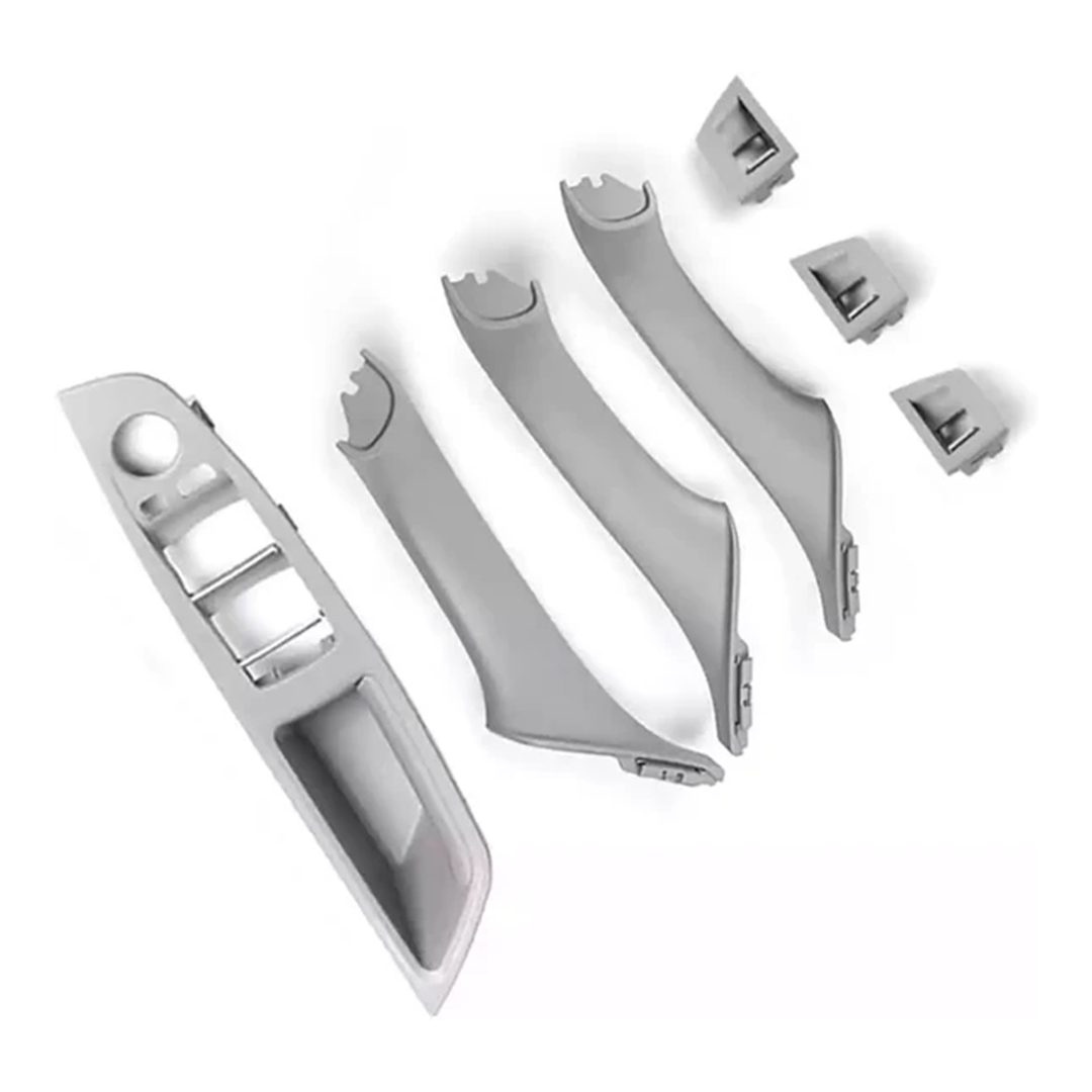 Door Pull Handle And Window Switch Panel Set for BMW 5 SERIES F10 (2010-2016) in Gray color
