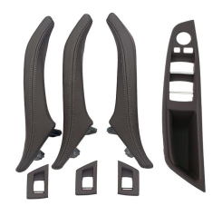 Door Pull Handle And Window Switch Panel Set for BMW 5 SERIES F10 (2010-2016) in Moka color RHD