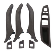 Door Pull Handle And Window Switch Panel Set for BMW 5 SERIES F10 (2010-2016) in Moka color RHD