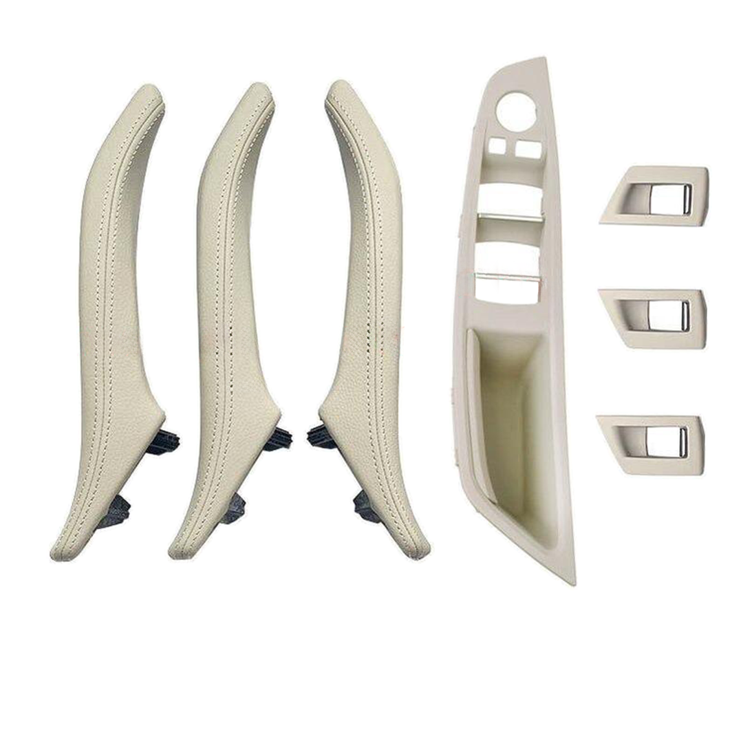 Door Pull Handle And Window Switch Panel Set for BMW 5 SERIES F10 (2010-2016) in Oyster color