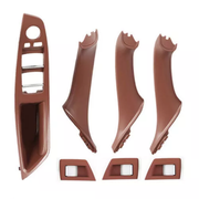 Door Pull Handle And Window Switch Panel Set for BMW 5 SERIES F10 (2010-2016) in Red Brown color
